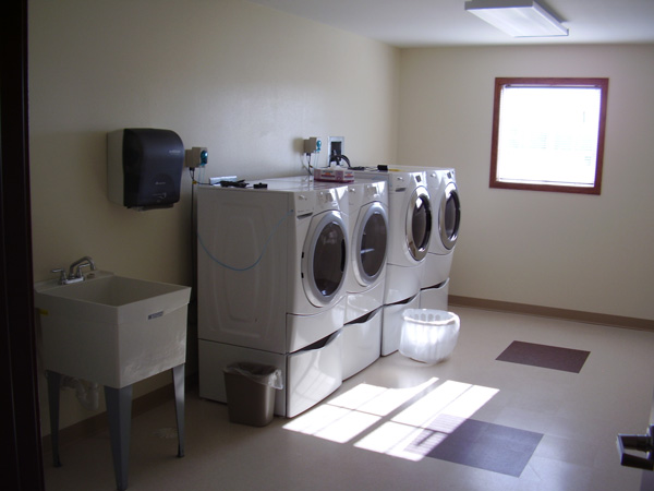Laundry room at Riverside in Pillager